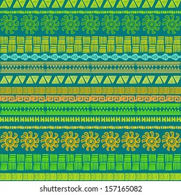 geometric seamless pattern,  seamless background in ethnic style, African ornament, Indian ornament, circular pattern in ethnic style