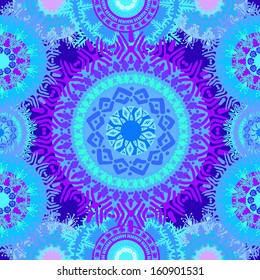 geometric seamless pattern, seamless background in ethnic style, African ornament, Indian ornament, circular pattern in ethnic style,pattern with abstract snowflakes, snowflake in ethnic style