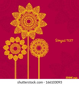 geometric seamless pattern, seamless background in ethnic style, African ornament, Indian ornament, circular pattern in ethnic style,pattern with abstract