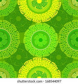 geometric seamless pattern, seamless background in ethnic style, African ornament, Indian ornament, circular pattern in ethnic style,pattern with abstract, background in ethnic style