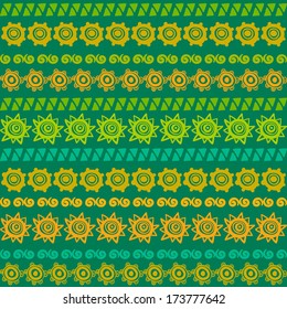 geometric seamless pattern,  seamless background in ethnic style, African ornament, Indian ornament, circular pattern in ethnic style