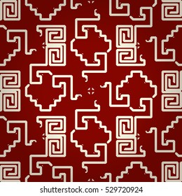 Geometric seamless pattern background in maze style. Shining, graphic design for banner, textile, wallpaper or other purpose.