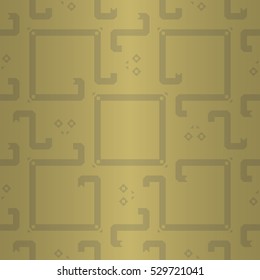 Geometric seamless pattern background in maze style. Contemporary tracery.