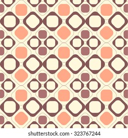 Geometric seamless pattern background  with round corner square. Abstract background. Vector seamless pattern illustration.