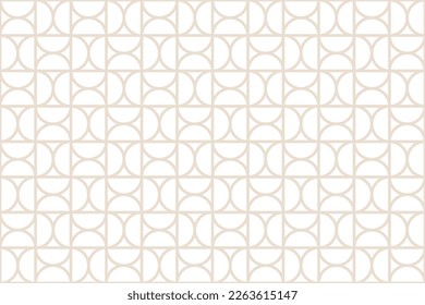 Geometric seamless pattern background with semicircles