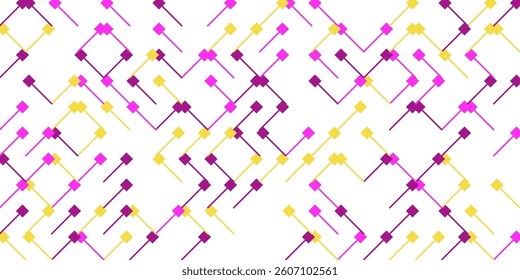 Geometric seamless pattern background. Simple graphic print. Vector repeating line texture. Modern swatch. Minimalistic shapes. Stylish monochrome trellis. Square grid. Trendy hipster sacred geometry