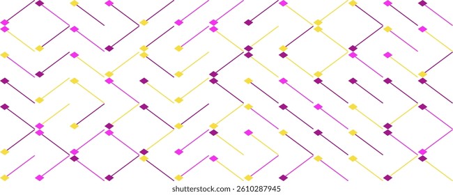 Geometric seamless pattern background. Simple graphic print. Vector repeating line texture. Modern swatch. Minimalistic shapes. Stylish monochrome trellis. Square grid. Trendy hipster sacred geometry