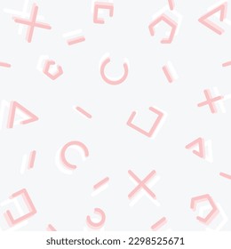 geometric seamless pattern background, square, circle, triangle, line. template for poster, banner, social media, greeting card, web.