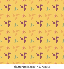 Geometric seamless pattern background Pattern turbine vector