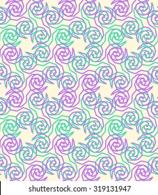 Geometric seamless pattern background with twist line style. Abstract background. Vector seamless pattern illustration.