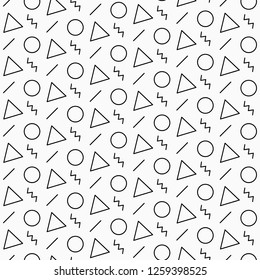 Geometric Seamless Pattern background vector.Decorating and geometry wallpaper.