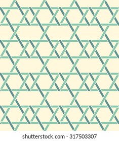 Geometric seamless pattern background with weave style. Abstract background. Vector seamless pattern illustration.