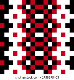 geometric seamless pattern based on traditional Ukrainian embroidery. vector
