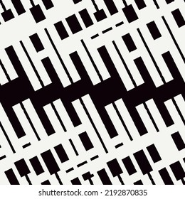 Geometrisches nahtloses Muster. Bauhaus-Hintergrund. Moderner Rasterdruck. Gerader Streifen, Diagonallinienmotiv. Trendy zeitgenössische geo Tapete. Abstraktes Vektordesign