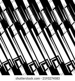 Patrón geométrico sin soldadura. Fondo de estilo Bauhaus. Impresión de cuadrícula moderna. Banda recta, adorno de línea diagonal. Papel mural geo contemporáneo de moda. Diseño de vector abstracto