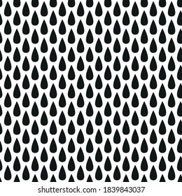 geometric seamless pattern black drops for design