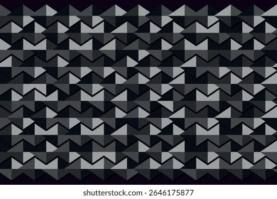 Geometric seamless pattern with black elements. Luxury background. Ornamental wallpaper detail of mosaic. Art Deco invitation greeting Design. Vector illustration.