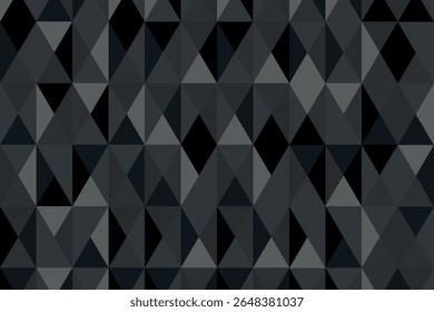 Geometric seamless pattern with black elements. Luxury background. Ornamental wallpaper detail of mosaic. Art Deco invitation greeting Design. Vector illustration.