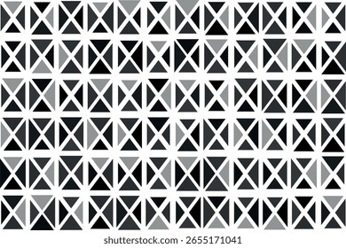 Geometric seamless pattern with black elements. Luxury background. Ornamental wallpaper detail of mosaic. Art Deco invitation greeting Design. Vector illustration.