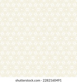 Geometric seamless pattern of black and gold color ethnic motifs for wallpapers and background.
