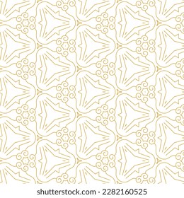Geometrisches nahtloses Muster von ethnischen Motiven in schwarz-goldener Farbe für Bildschirmhintergründe und Hintergrund.