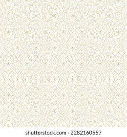 Geometric seamless pattern of black and gold color ethnic motifs for wallpapers and background.