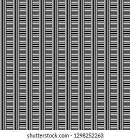 Geometric seamless pattern. Black and white color. Vector illistration