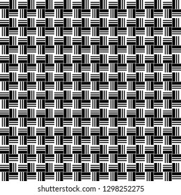 Geometric seamless pattern. Black and white color. Vector illistration