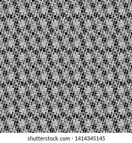 Geometric seamless pattern. Black white vector linear background. Simple thin mesh. For printing on fabric, packaging, wallpaper, covers.