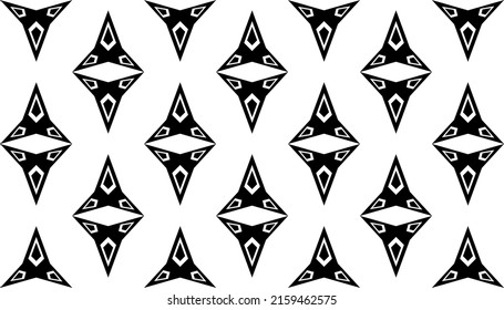 Geometric seamless pattern black and white.