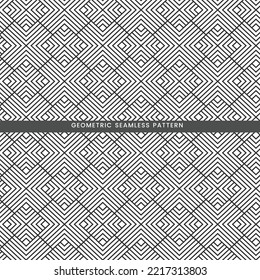 Diseño de fondo blanco y negro de patrón geométrico sin soldadura