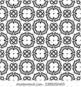 Geometric seamless pattern .  Black and white pattern for web page, textures, card, poster, fabric, textile.