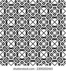 Geometric seamless pattern .  Black and white pattern for web page, textures, card, poster, fabric, textile.