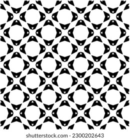 Geometric seamless pattern .  Black and white pattern for web page, textures, card, poster, fabric, textile.