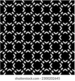 Geometric seamless pattern .  Black and white pattern for web page, textures, card, poster, fabric, textile.