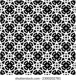 Geometric seamless pattern .  Black and white pattern for web page, textures, card, poster, fabric, textile.