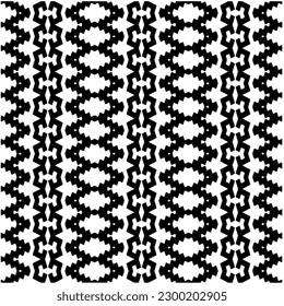 Geometric seamless pattern .  Black and white pattern for web page, textures, card, poster, fabric, textile.