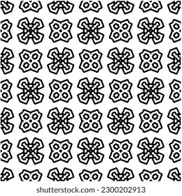 Geometric seamless pattern .  Black and white pattern for web page, textures, card, poster, fabric, textile.
