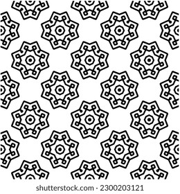 Patrón geométrico sin soldadura.  Patrón blanco y negro para página web, texturas, tarjeta, afiche, tela, textil.