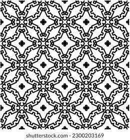 Geometric seamless pattern .  Black and white pattern for web page, textures, card, poster, fabric, textile.