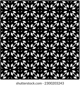 Patrón geométrico sin soldadura.  Patrón blanco y negro para página web, texturas, tarjeta, afiche, tela, textil.