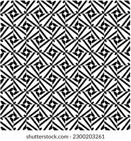 Geometric seamless pattern .  Black and white pattern for web page, textures, card, poster, fabric, textile.