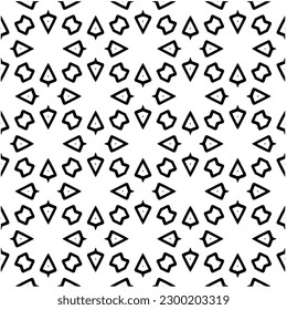 Geometric seamless pattern .  Black and white pattern for web page, textures, card, poster, fabric, textile.