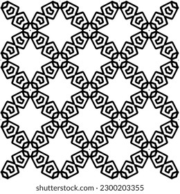 Geometric seamless pattern .  Black and white pattern for web page, textures, card, poster, fabric, textile.