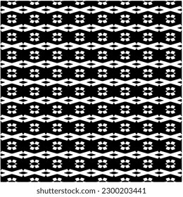 Patrón geométrico sin soldadura.  Patrón blanco y negro para página web, texturas, tarjeta, afiche, tela, textil.