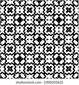 Patrón geométrico sin soldadura.  Patrón blanco y negro para página web, texturas, tarjeta, afiche, tela, textil.