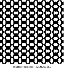 Geometric seamless pattern .  Black and white pattern for web page, textures, card, poster, fabric, textile.