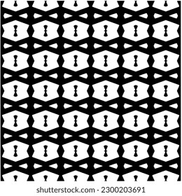 Geometric seamless pattern .  Black and white pattern for web page, textures, card, poster, fabric, textile.