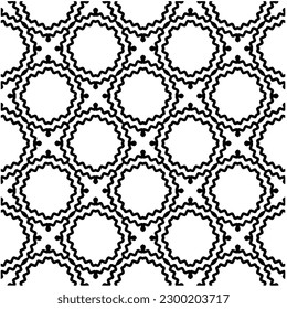 Geometric seamless pattern .  Black and white pattern for web page, textures, card, poster, fabric, textile.