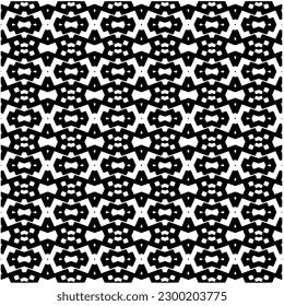 Geometric seamless pattern .  Black and white pattern for web page, textures, card, poster, fabric, textile.